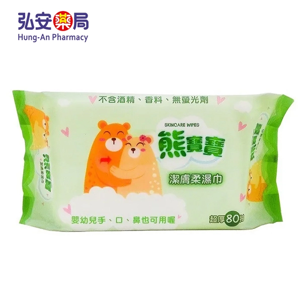 熊寶寶濕巾80抽 補充包